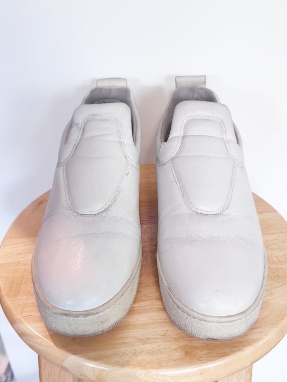 Celine Phoebe Philo White Leather Platform Slip-On Sneakers EU 40 - Picture 2 of 13